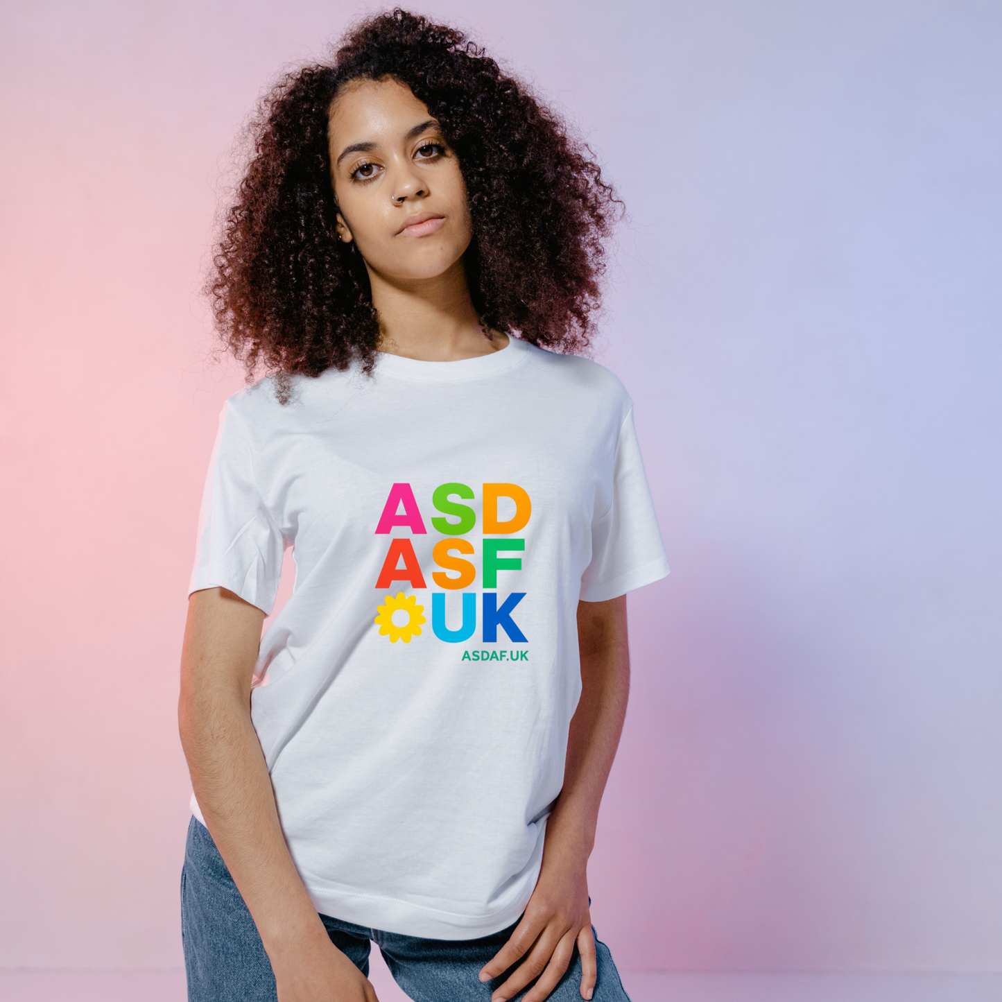 Autism t-shirt – ASDAF 3×3 Spectrum Design | Neurodivergent Pride | Sensory-Friendly Organic Cotton tee