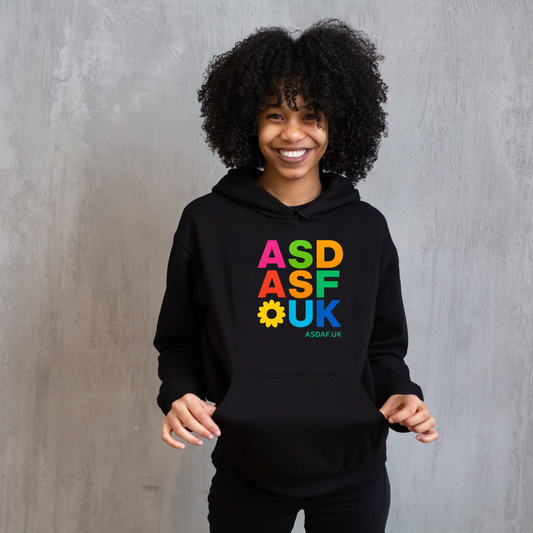 ASDAF Sweatshirt – ASDAF 3×3 Spectrum Design Neurodivergent Pride | Sensory-Friendly Organic Cotton Sweatshirt