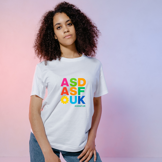 Autism t-shirt – ASDAF 3×3 Spectrum Design | Neurodivergent Pride | Sensory-Friendly Organic Cotton tee