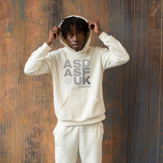 ASDAF Autism Hoodie – Sensory-Friendly Organic Cotton Greyscale
