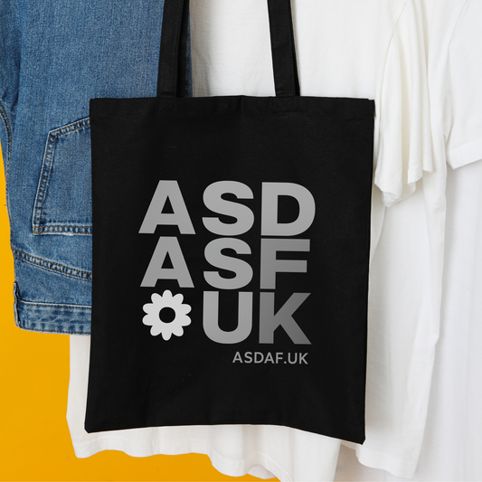Autism Awareness Tote Bag – Greyscale Organic Cotton Eco Tote